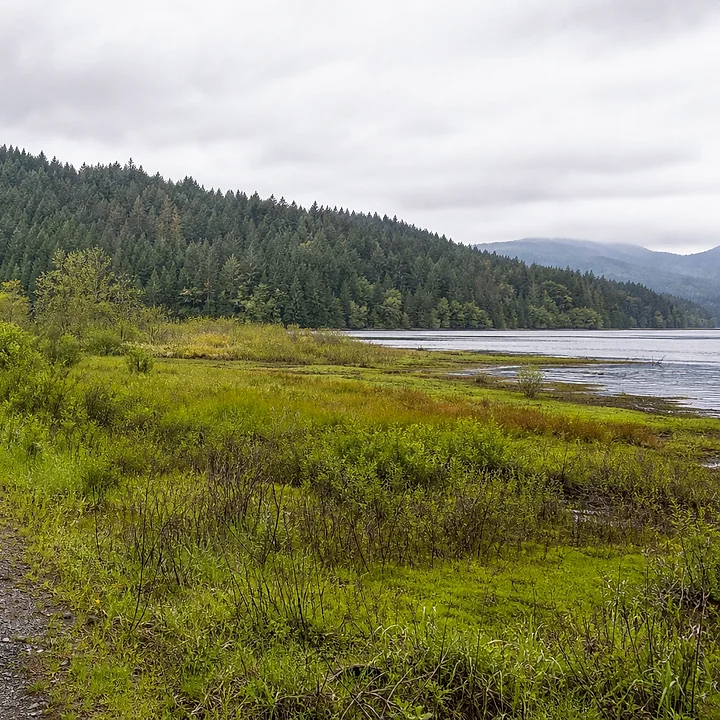 Lake area and mountain land in Bremerton