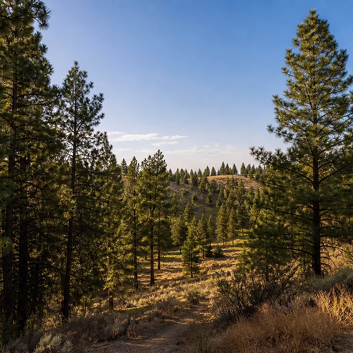 Wooded land in Spokane County